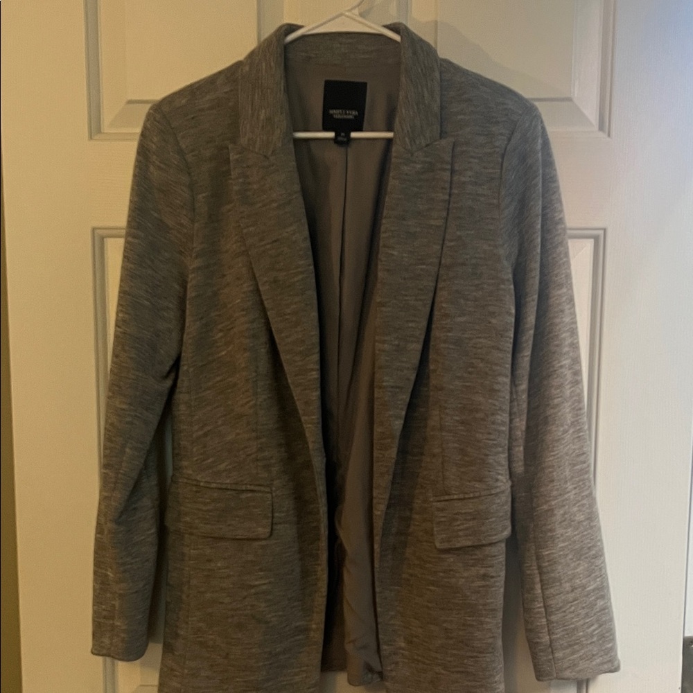 Simply Vera Vera Wang Heather Gray Blazer